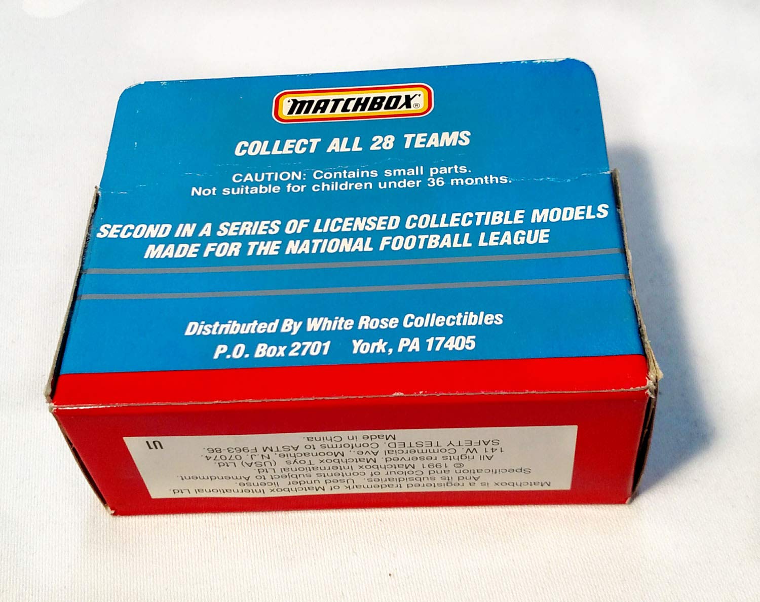 VINTAGE 1991 MATCHBOX TEAM COLLECTIBLE TIGERS DIE-CAST MODEL A ORIGINAL BOX 