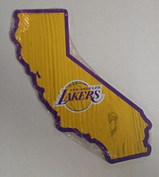 Los Angeles Lakers NBA Licensed Wooden Indoor State Shape Sign