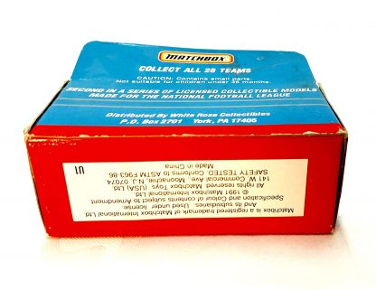 Los Angeles Raiders 1991 Limited Edition 1:56 scale Matchbox Diecast Collectible - Image 3