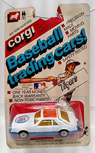 MLB Detroit Tigers 1/64 Corvette 1982 Corgi Trading Diecast Car Team Collectible