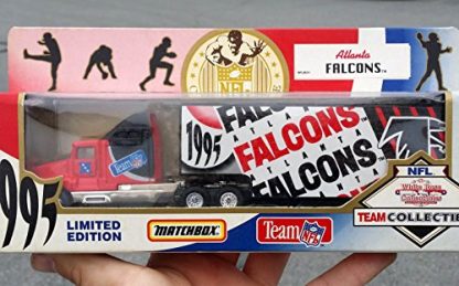 Matchbox 1995 ATLANTA FALCONS NFL FOOTBALL Tractor Trailer Truck in 1:87 Scale Diecast