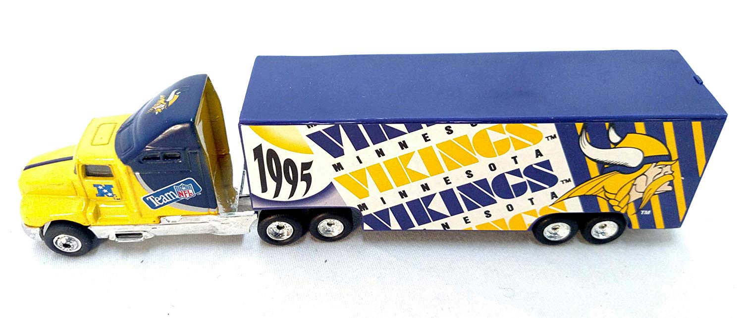 Minnesota Vikings 1995 Limited Edition Matchbox Die Cast Tractor Trailer 
