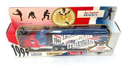 New England Patriots 1995 Limited Edition Matchbox Die Cast Tractor Trailer Collectible