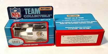New Orleans Saints 1991 Limited Edition Matchbox Die Cast Collectible