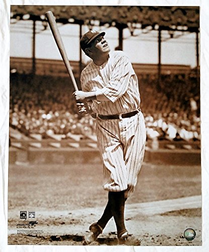New York Yankees Babe Ruth Batting Action 16 x 20 Photo - SWIT Sports