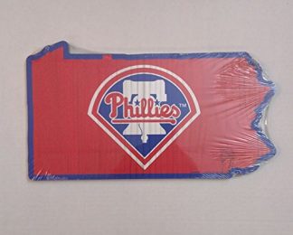 Philadelphia Phillies MLB Indoor Wooden State Shape Sign