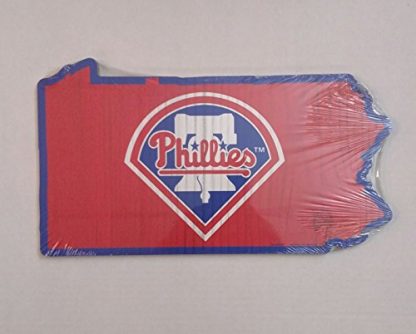 Philadelphia Phillies MLB Indoor Wooden State Shape Sign