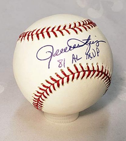 Rollie Fingers 81 AL MVP Auto Signed Baseball w/COA JSA Certificate