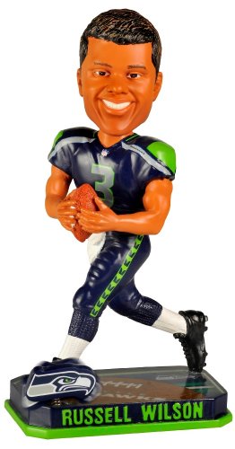 Forever Collectibles Russell Wilson Seattle Seahawks Super Bowl Champion T-Shirt Edition Bobblehead 
