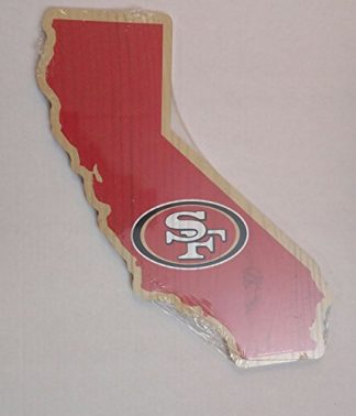 San Francisco 49ers NFL Licensed Wooden Indoor State Shape Sign