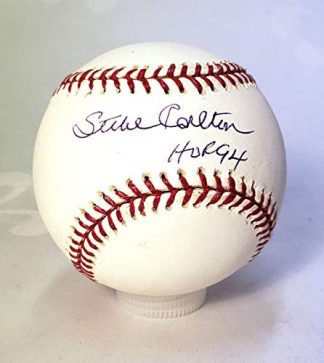 Steve Carlton Auto Signed Baseball HOF 94 w/COA JSA Certificate