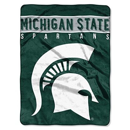 Michigan State Spartans Royal Plush Raschel Blanket 60×80