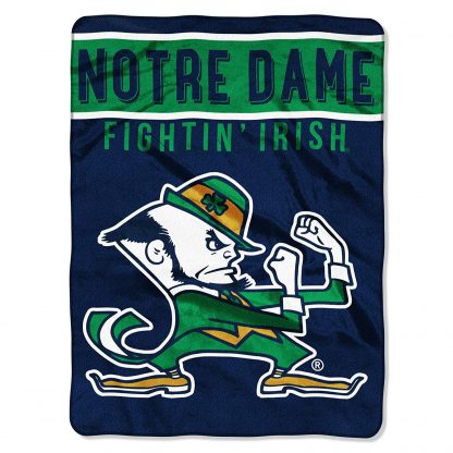 Notre Dame Fightin Irish Royal Plush Raschel Blanket 60×80