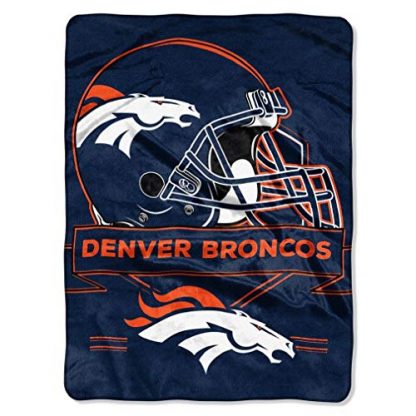 Denver Broncos Prestige Plush Raschel Blanket 60x80