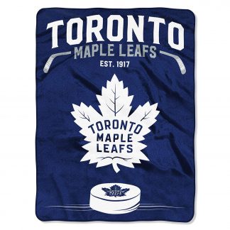 Toronto Maple Leafs Inspired Plush Raschel Throw Blanket 60x80