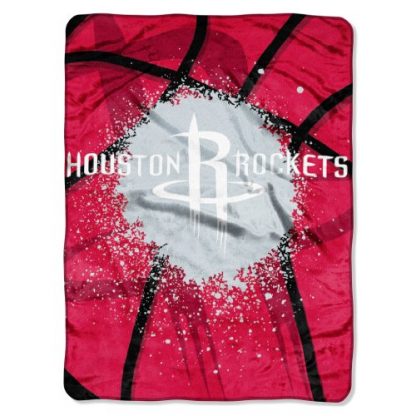 Houston Rockets Shadow Play Plush Raschel Throw Blanket 60x80