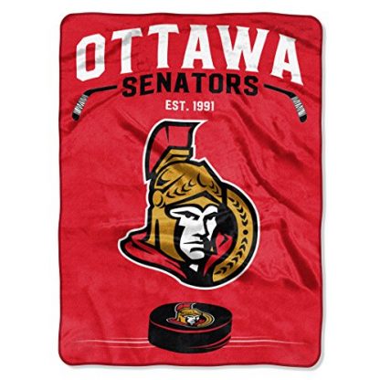 Ottawa Senators Inspired Plush Raschel Throw Blanket 60x80