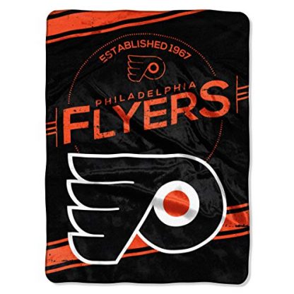 The Northwest Company Officially Licensed NHL Philadelphia Flyers Stamp Plush Raschel Throw Blanket, 60" x 80"