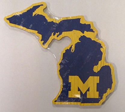 WinCraft University of Michigan Wolverines NCAA Licensed Indoor State Shape Sign